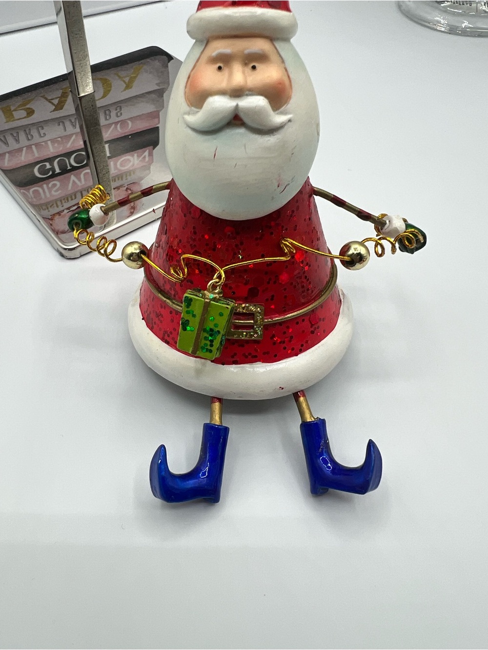 Department 59 Vintage Red Santa Hanging Ornament - Picture 3 of 11